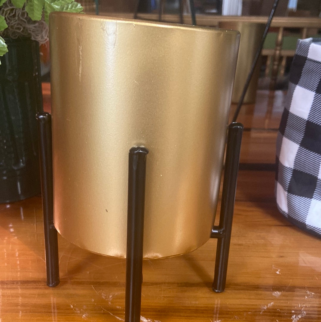 Gold Plant Stand