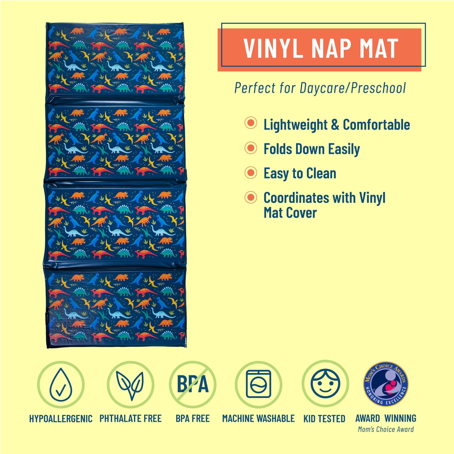 Jurassic Dinosaurs Vinyl Rest Mat