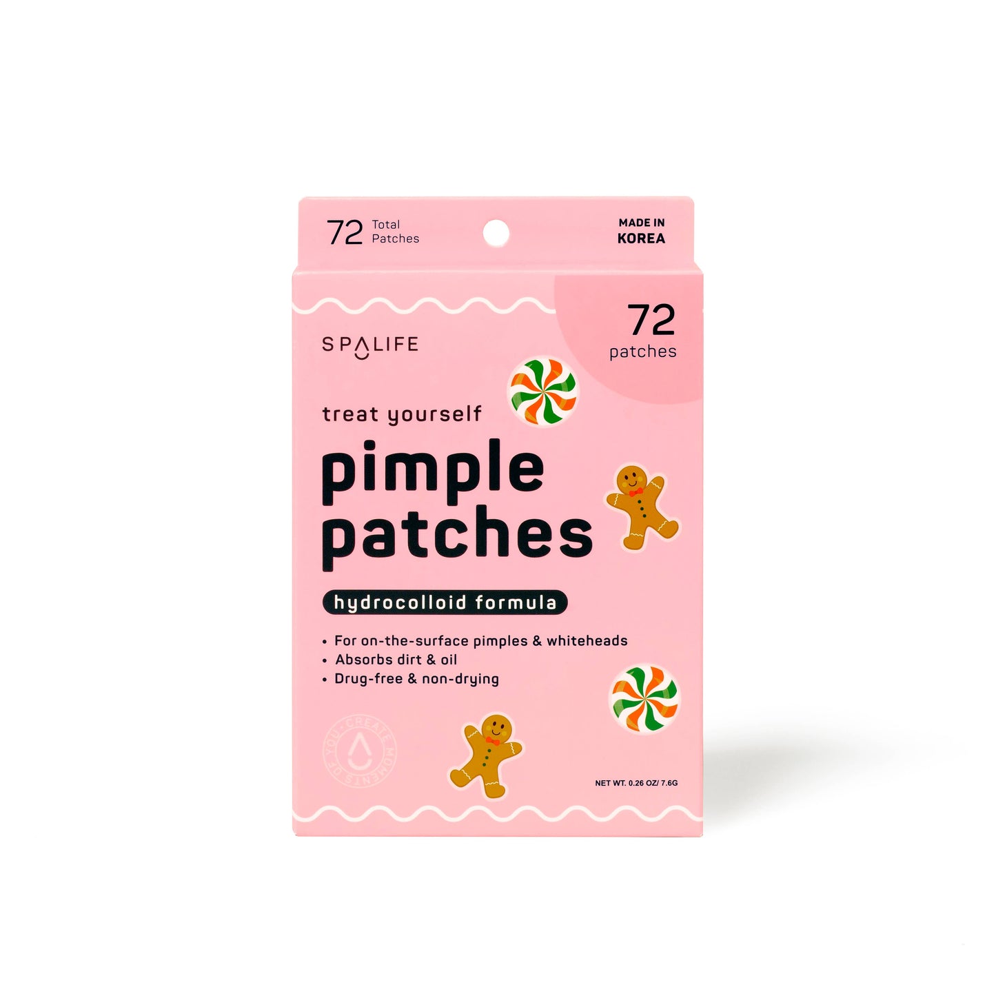 Christmas Holiday Gingerbread & Candies Pimple Patches 72 ct