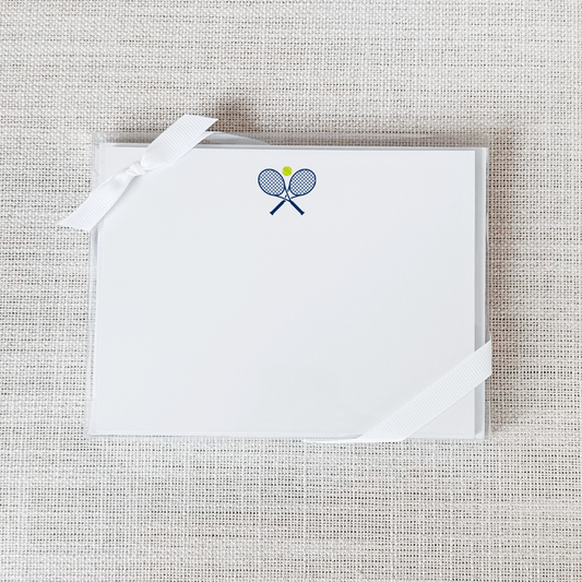 Tennis Flat Notecard - Set of 15