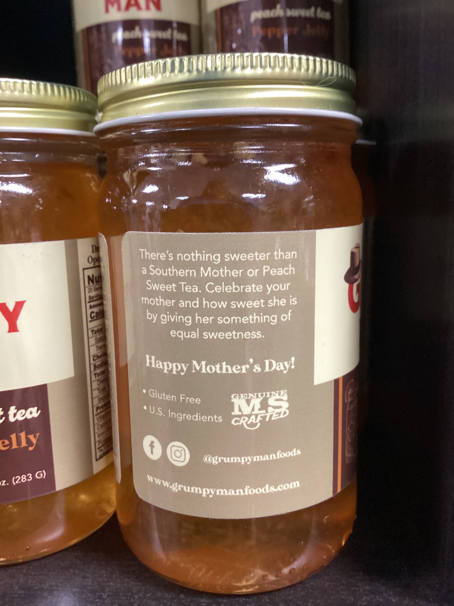 Grumpy Man- Peach Sweet Tea Pepper Jelly