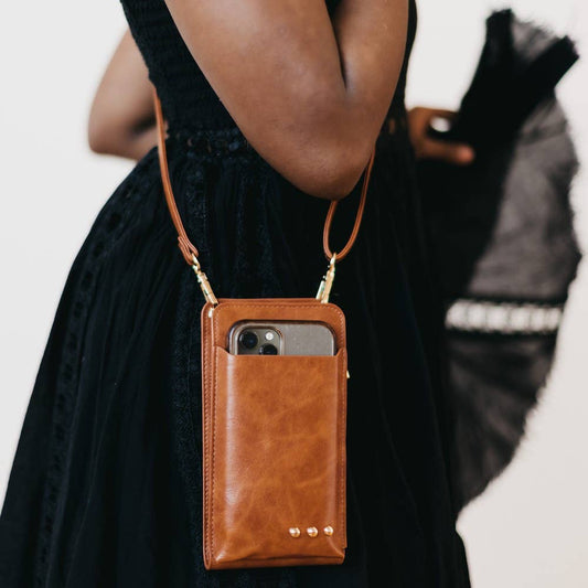 Double Duty Phone Bag: Brown