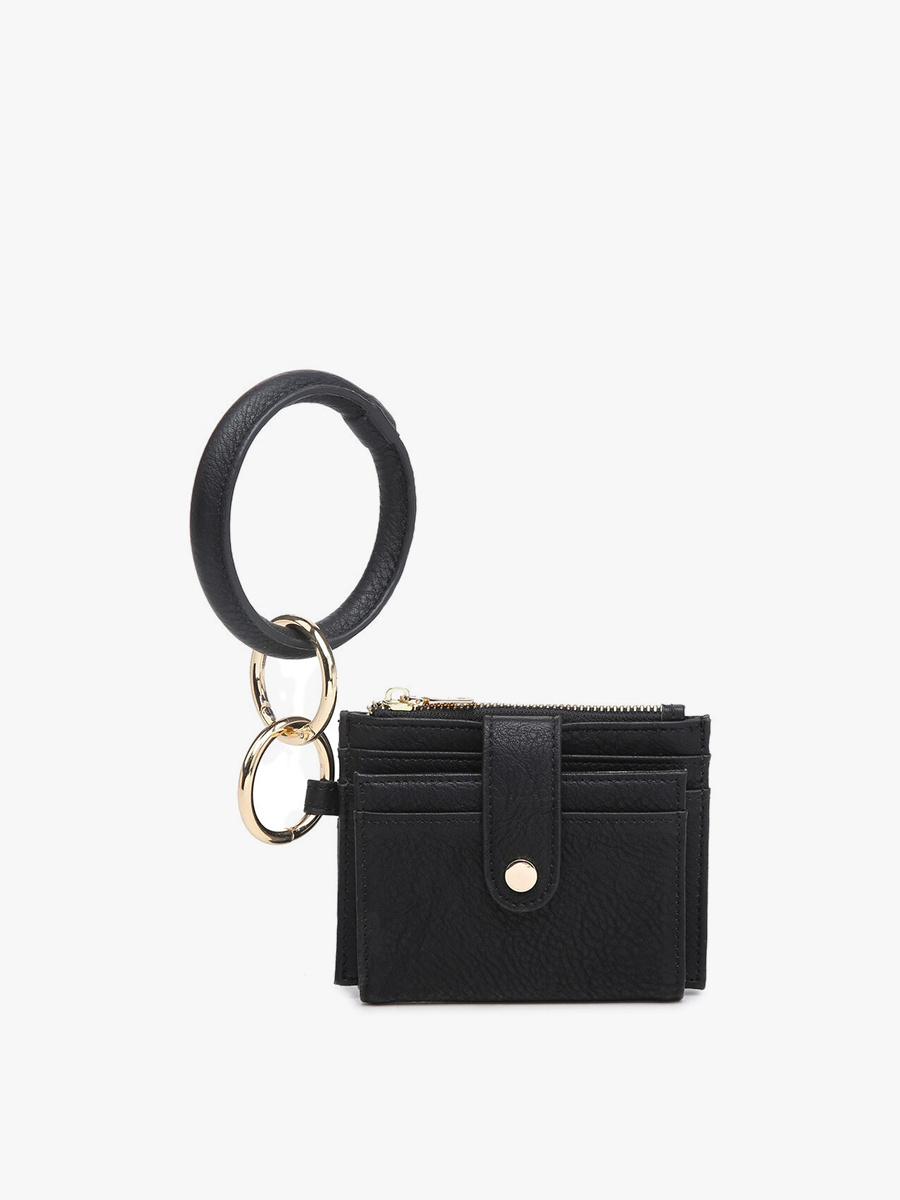 WL1904RG Sammie Mini Snap Wallet w/ Ring: Malachite