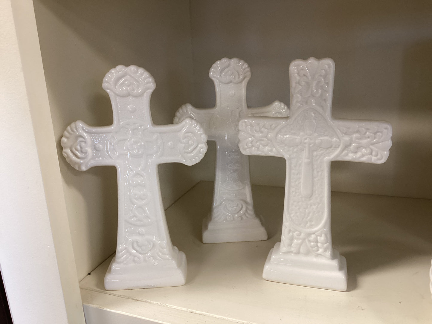 White Ceramic Cross