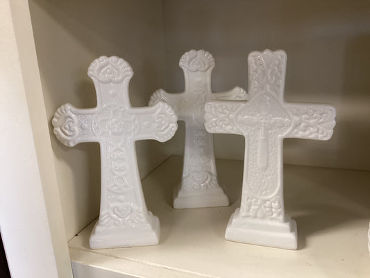 White Ceramic Cross