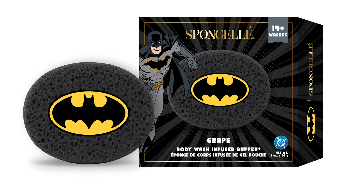 Batman Grape DC Body Wash Infused Buffer