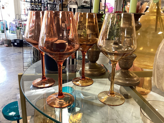 Acrylic wine glass with stem