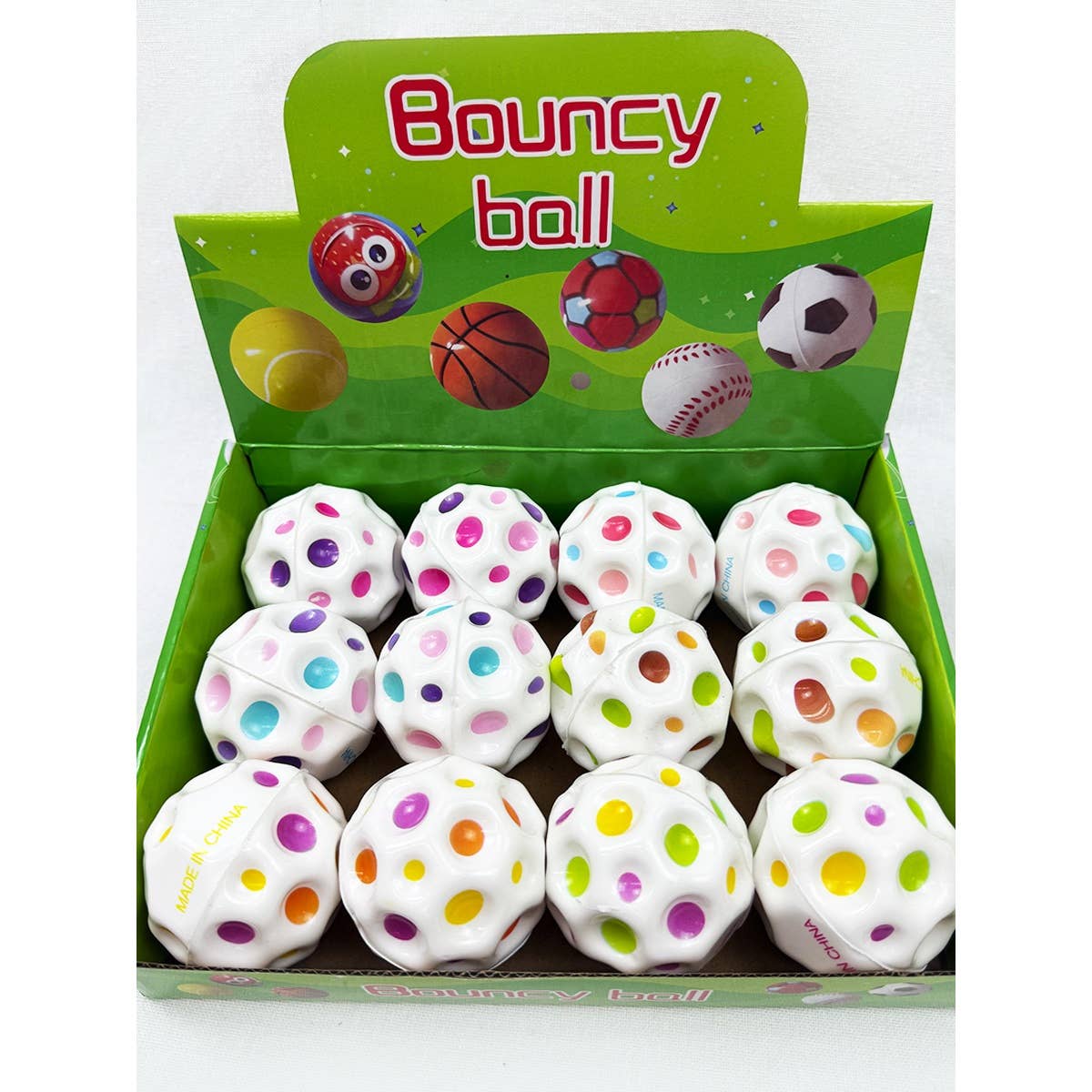 White Tone Super High Bouncing Balls Toys