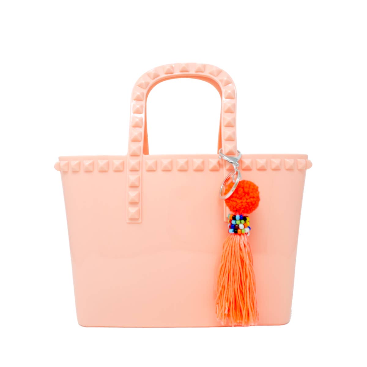 Tiny Jelly Tote Bag: Hot Pink