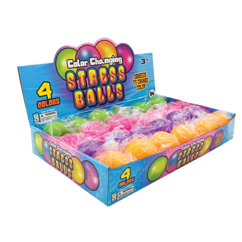 COLOR CHANGING STRESS BALL  24/DSP