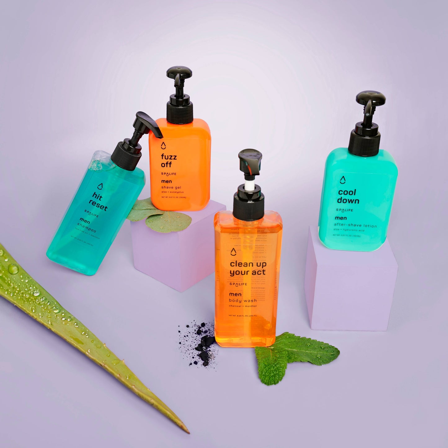 Men's Hair & Body Care Grooming Kit,  Men's Skincare - 4 Pc