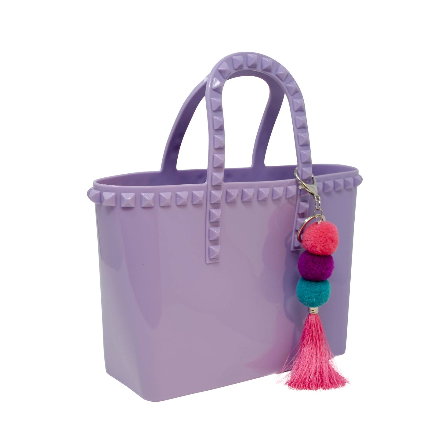 Tiny Jelly Tote Bag: Hot Pink