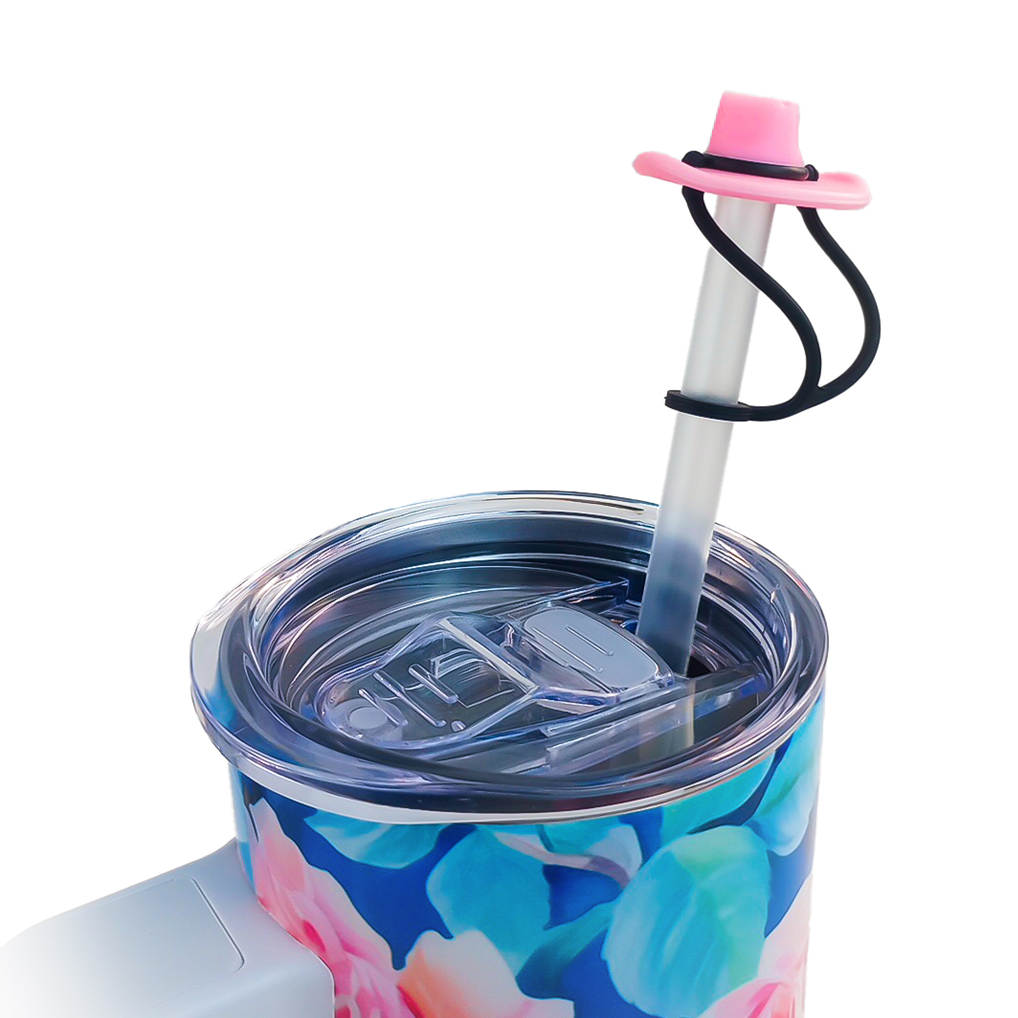 SILICONE STRAW TOPPER - 12 PACK