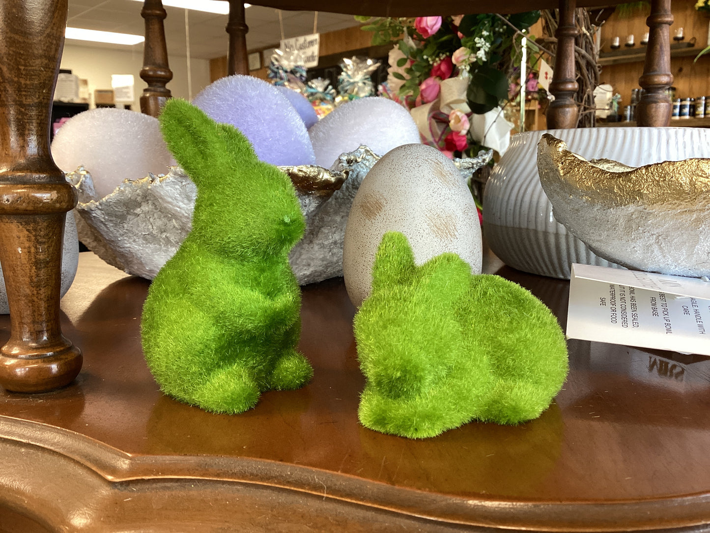 Green Felt Bunny - Mini
