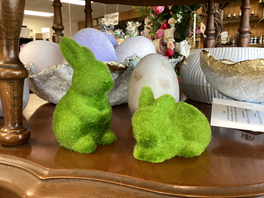 Green Felt Bunny - Mini