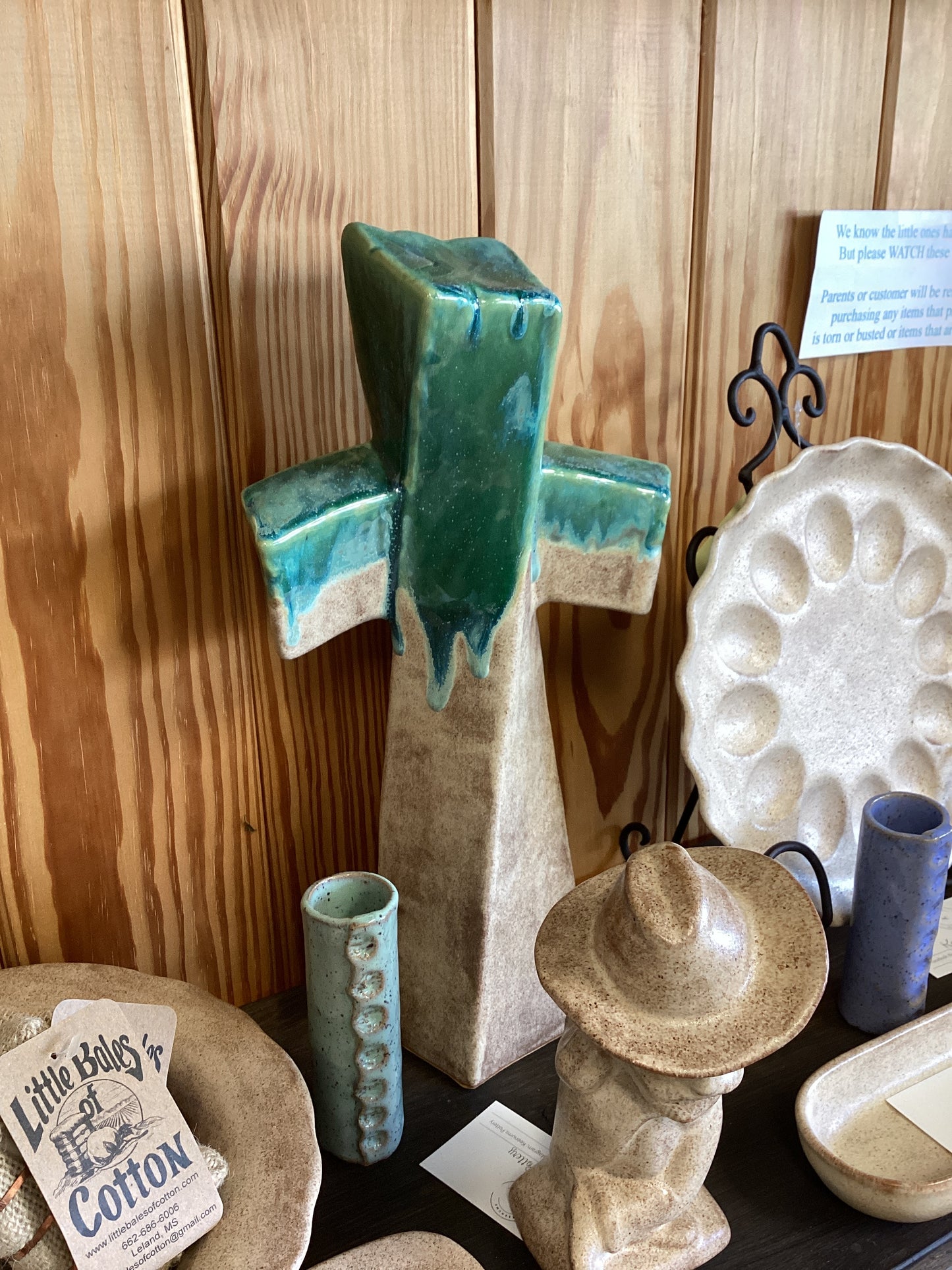 Keenum pottery Large cross