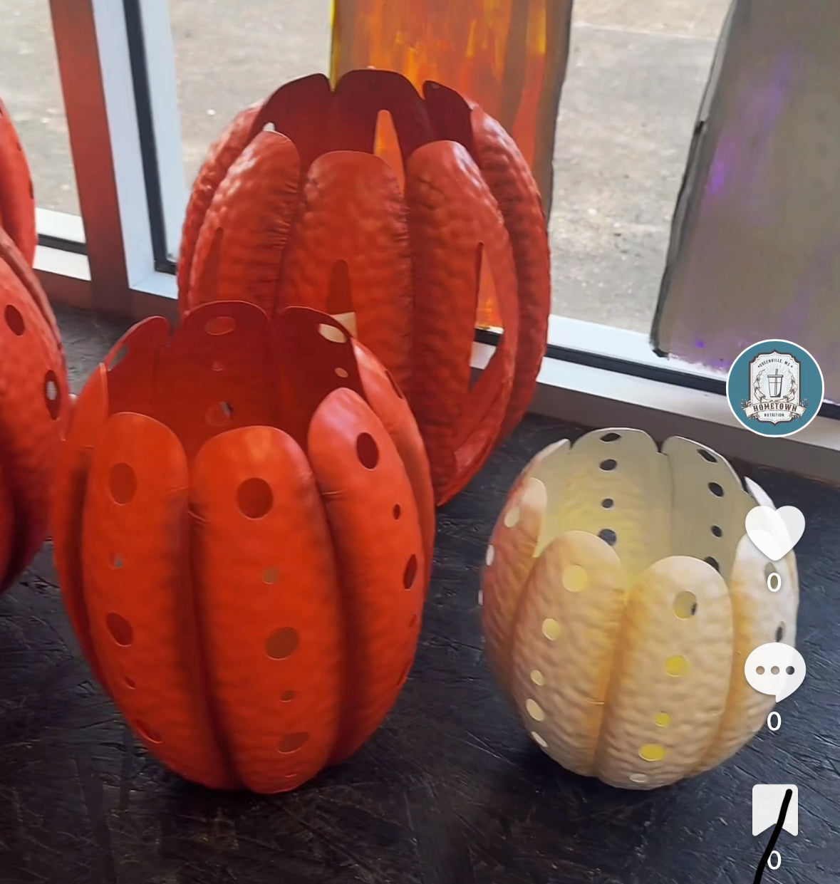 Lighted Outdoor Pumpkins - 13”,12”,11”,7.5”