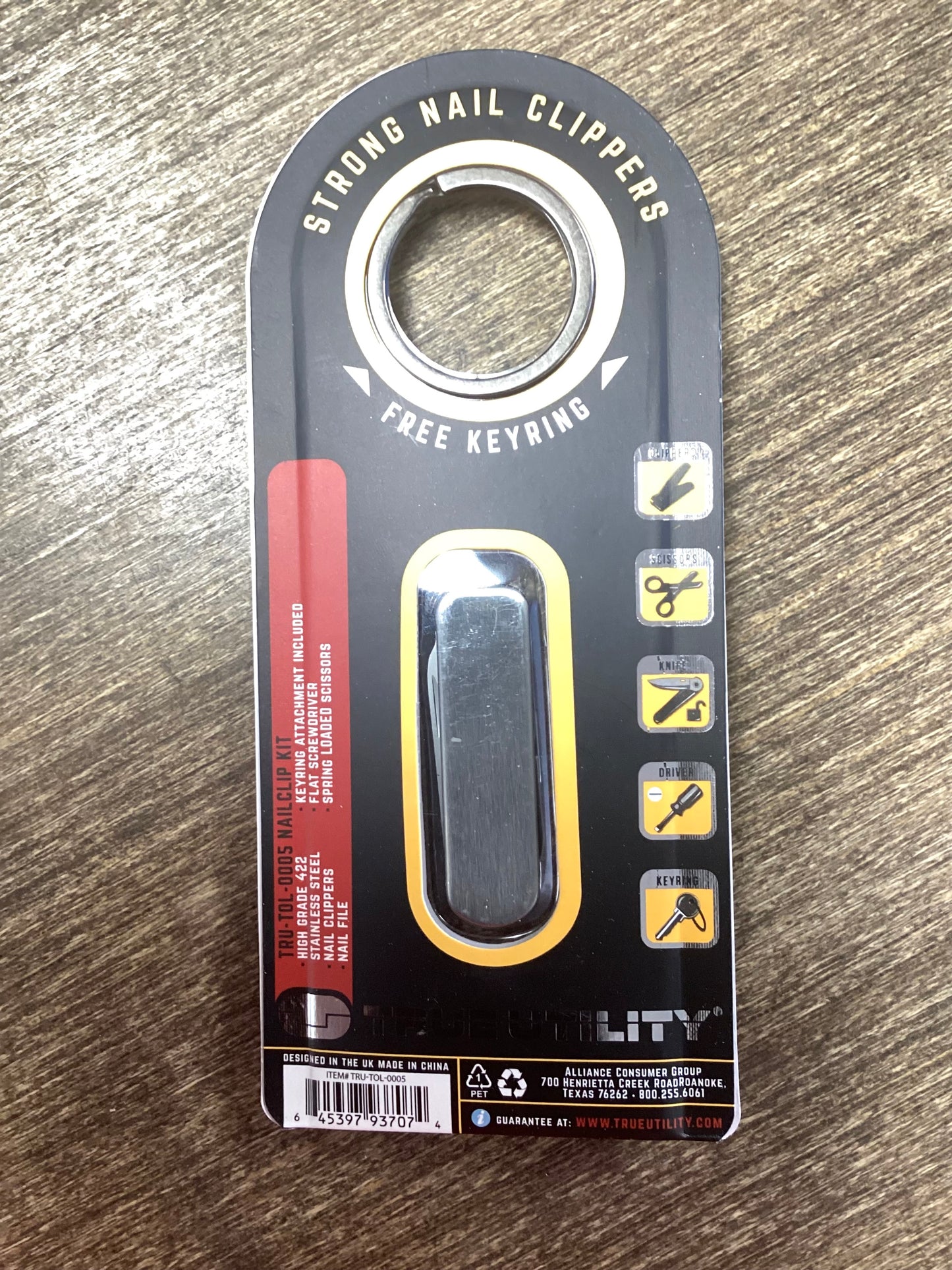 True Utility Nail Clip Kit with Keyring