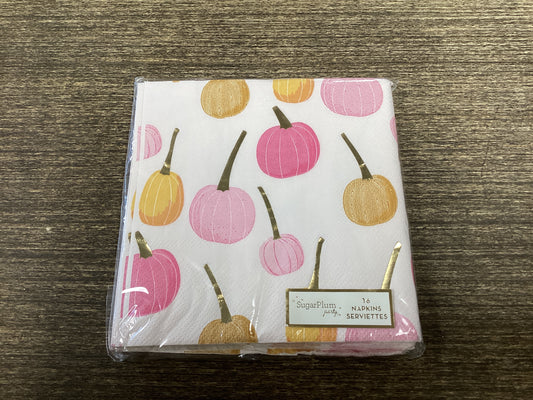 Pink Pumpkin Cocktail Napkins