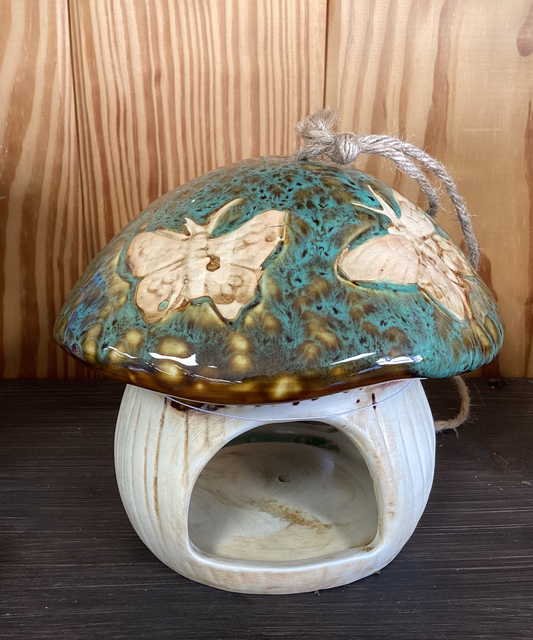 Mushroom Bird Feeder