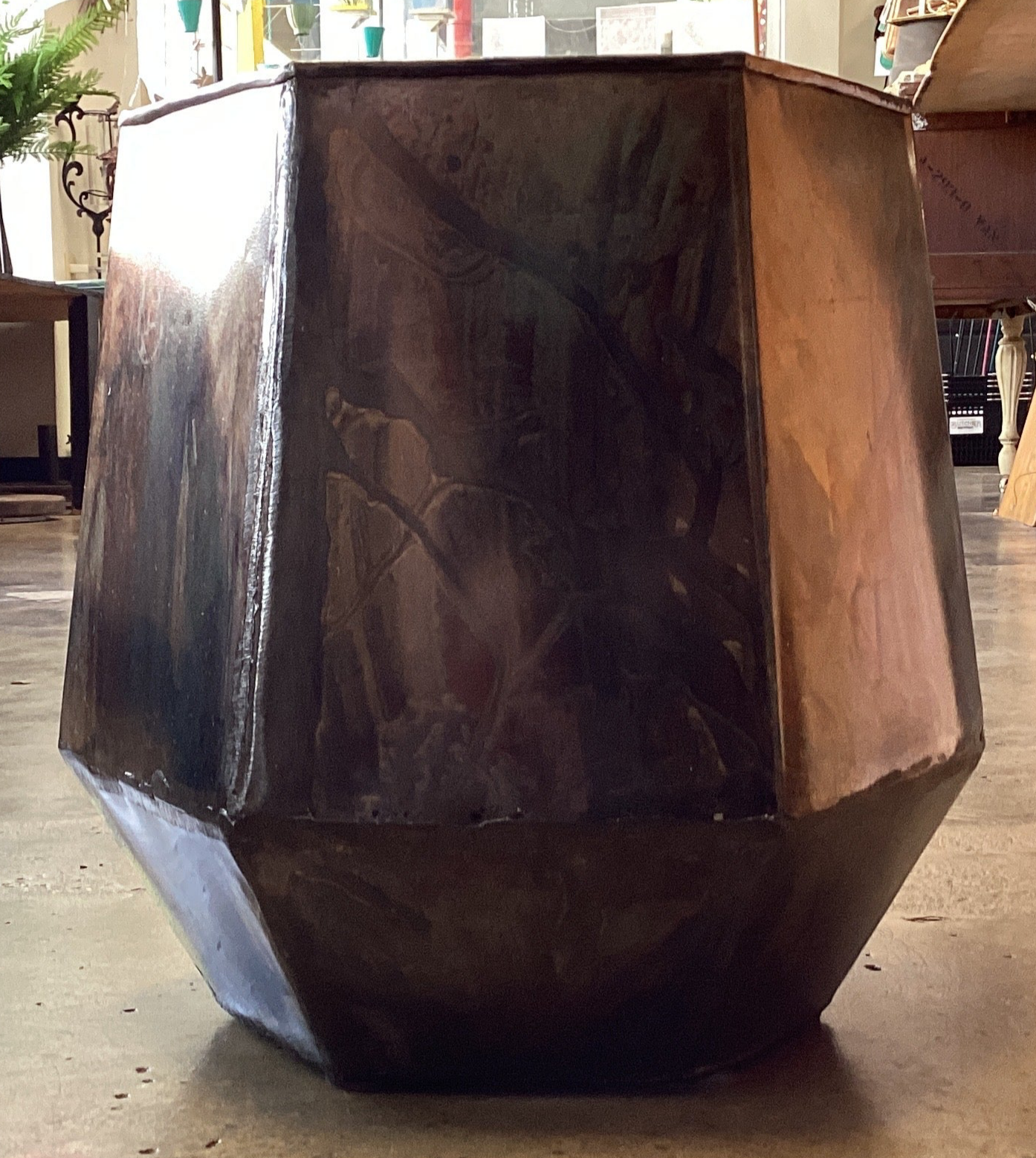 Metal Hexagon Planter- Small