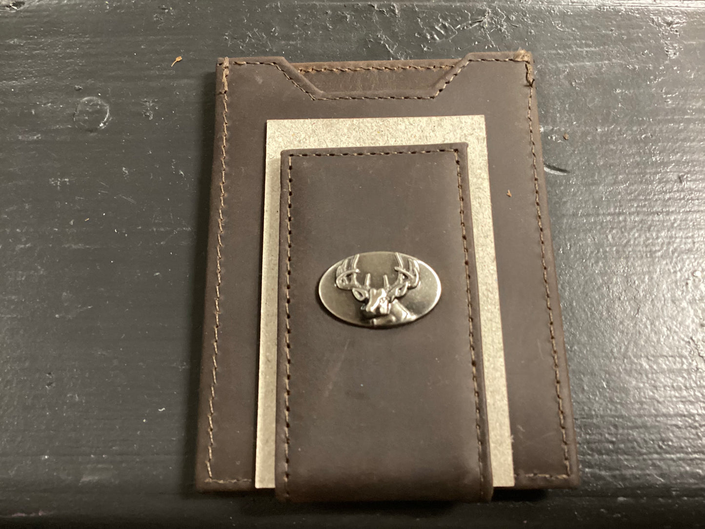 Light Brown Crazy Horse Front Pocket Wallet