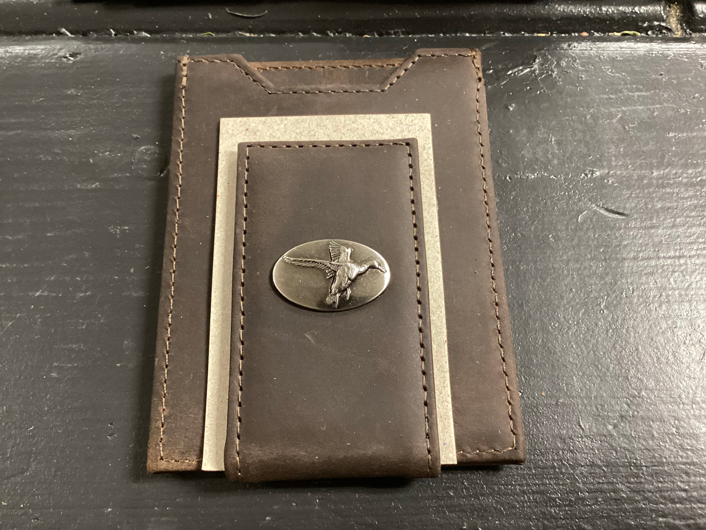 Light Brown Crazy Horse Front Pocket Wallet