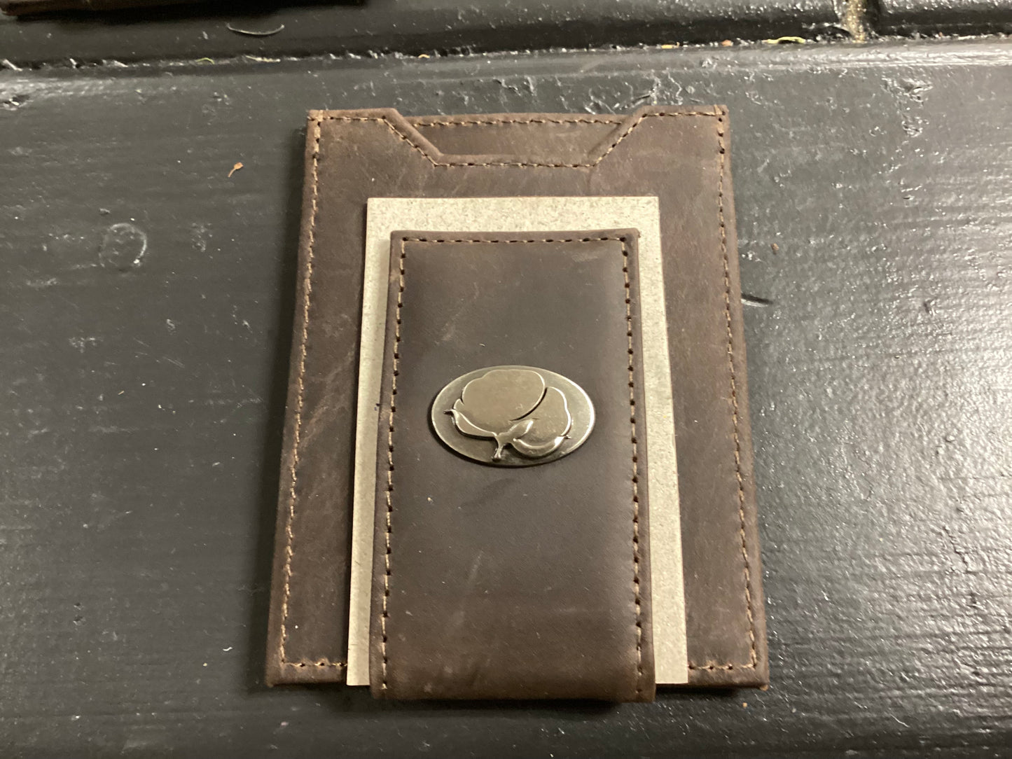 Light Brown Crazy Horse Front Pocket Wallet