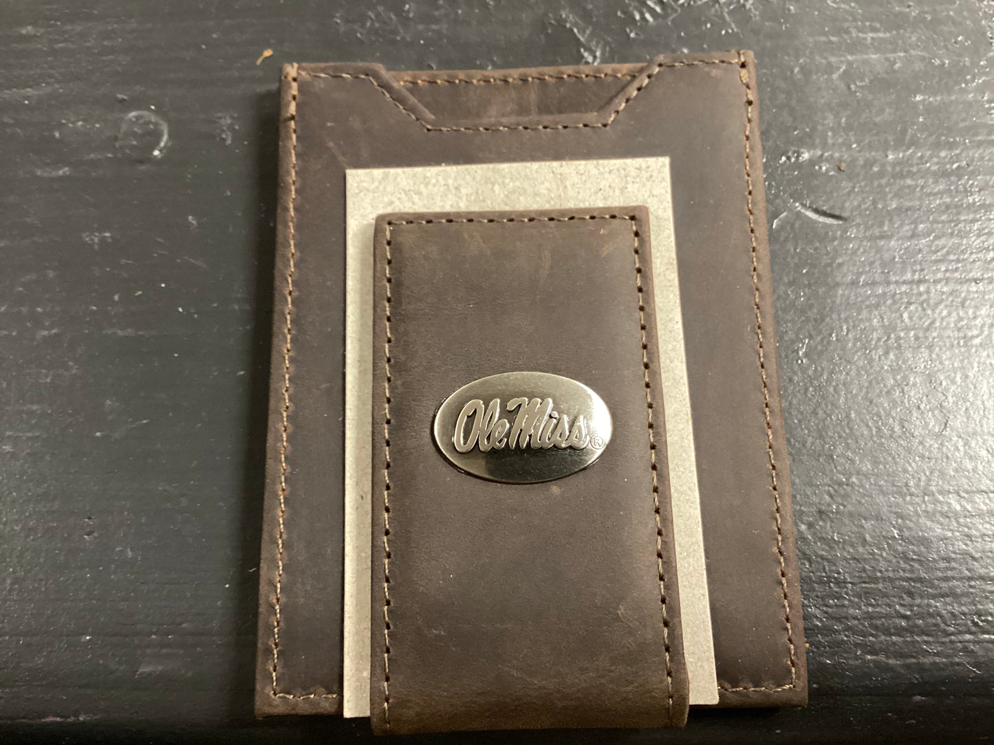 Light Brown Crazy Horse Front Pocket Wallet