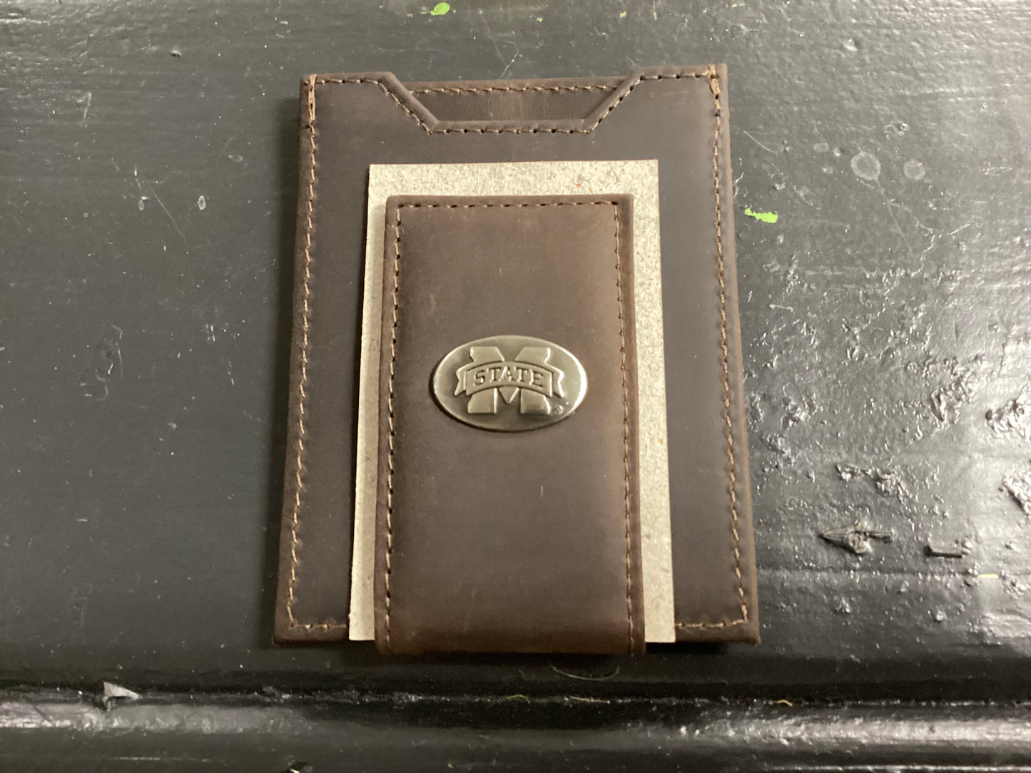 Light Brown Crazy Horse Front Pocket Wallet