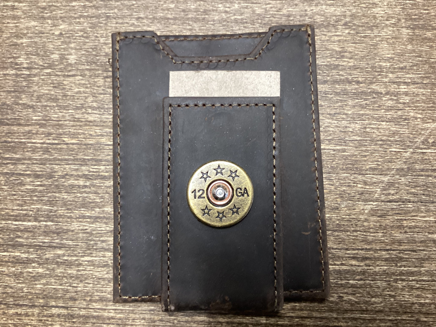 Light Brown Crazy Horse Front Pocket Wallet