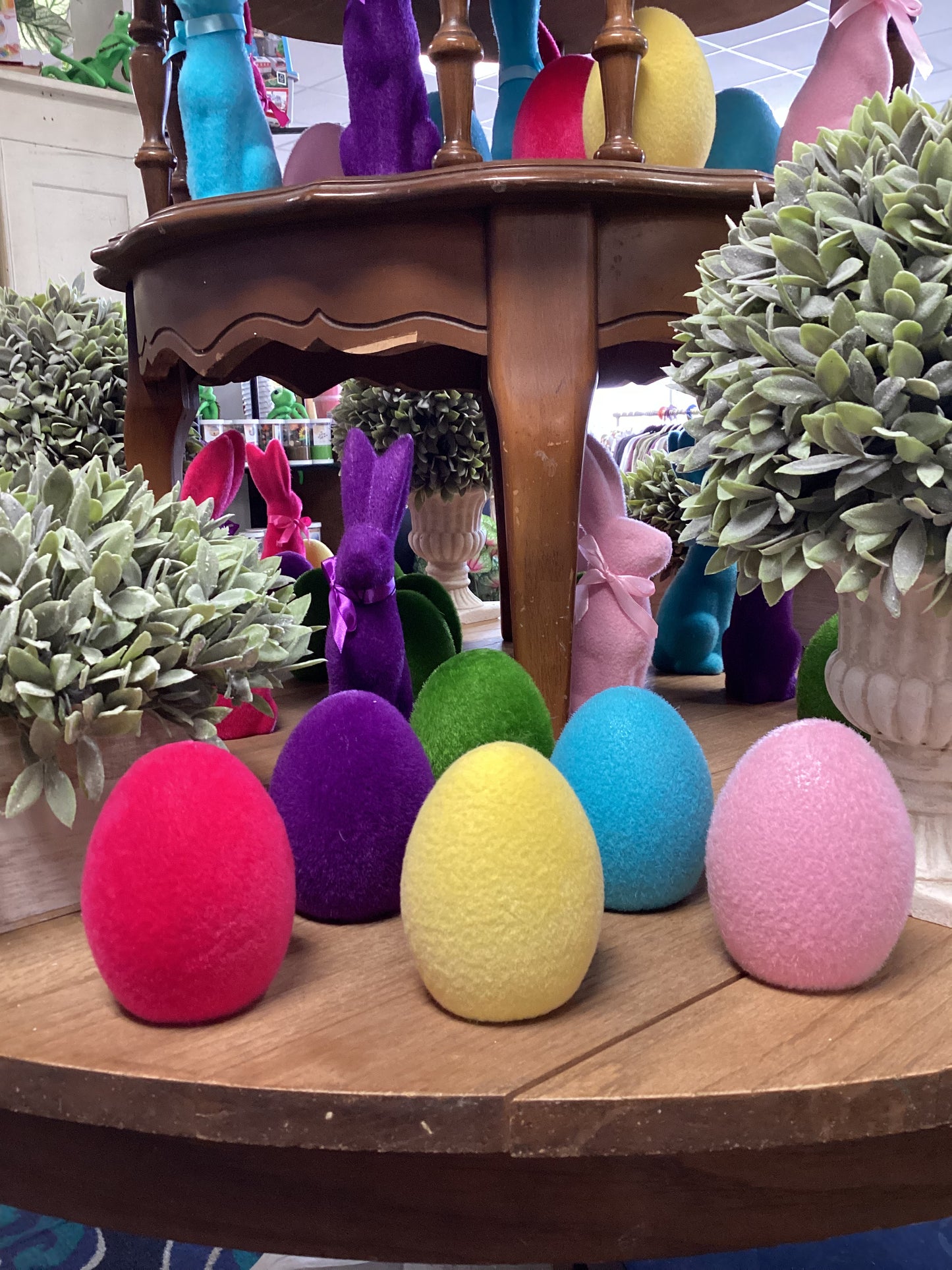 Terracotta Flocked Eggs