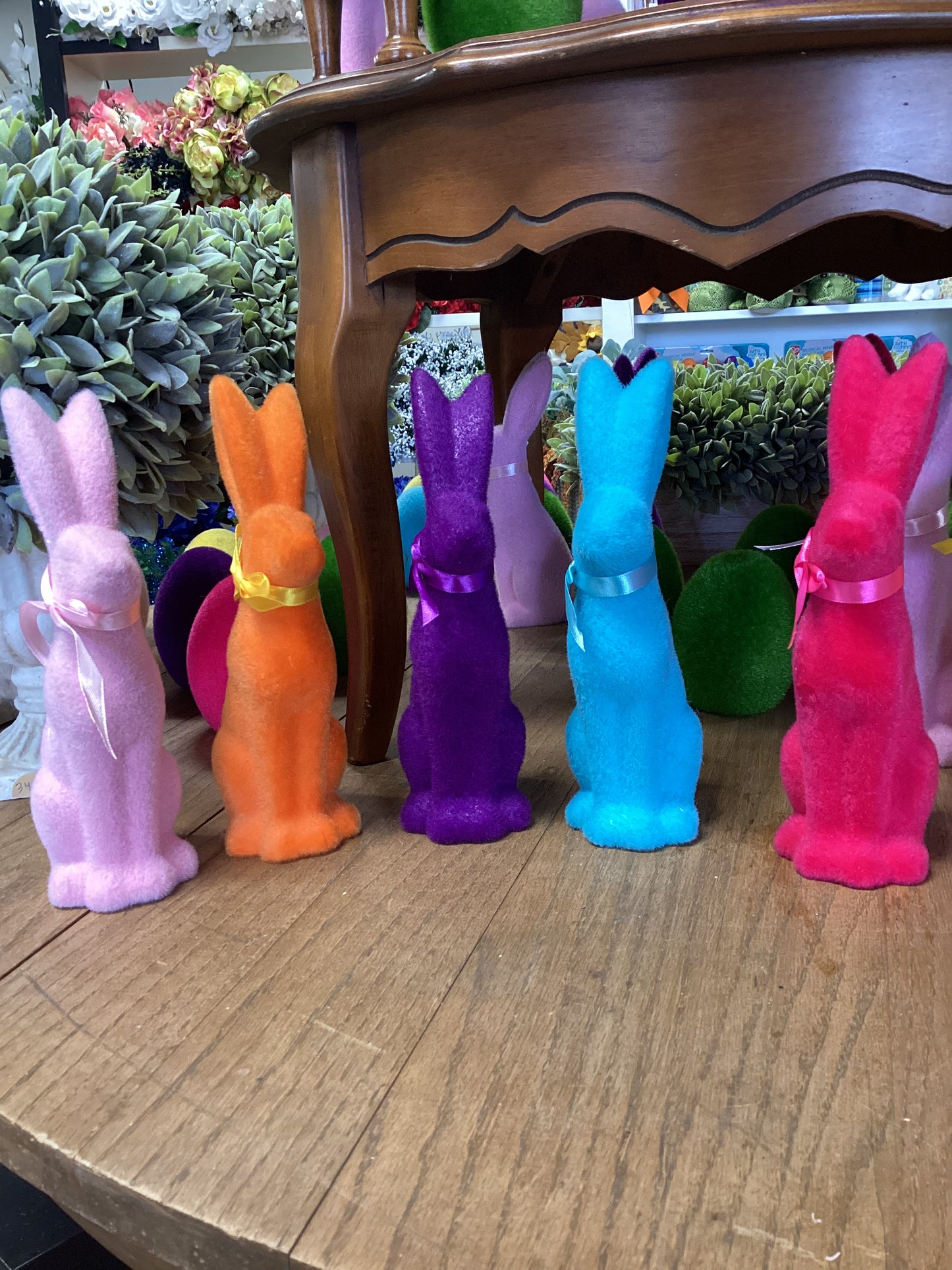 Terracotta Flocked Bunny