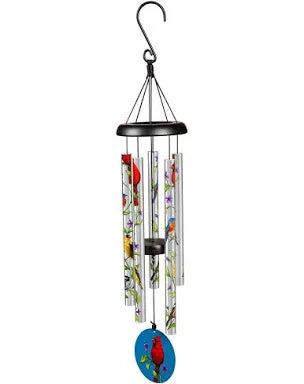 Printed chimes - cardinal & bird mix