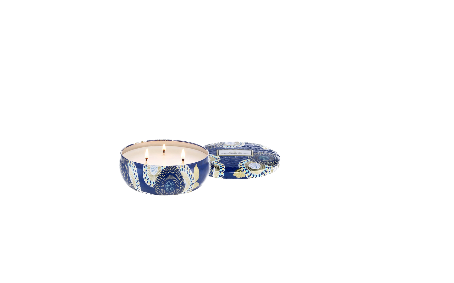 Voluspa 3 Wick Tin - Mediterranean Lemon