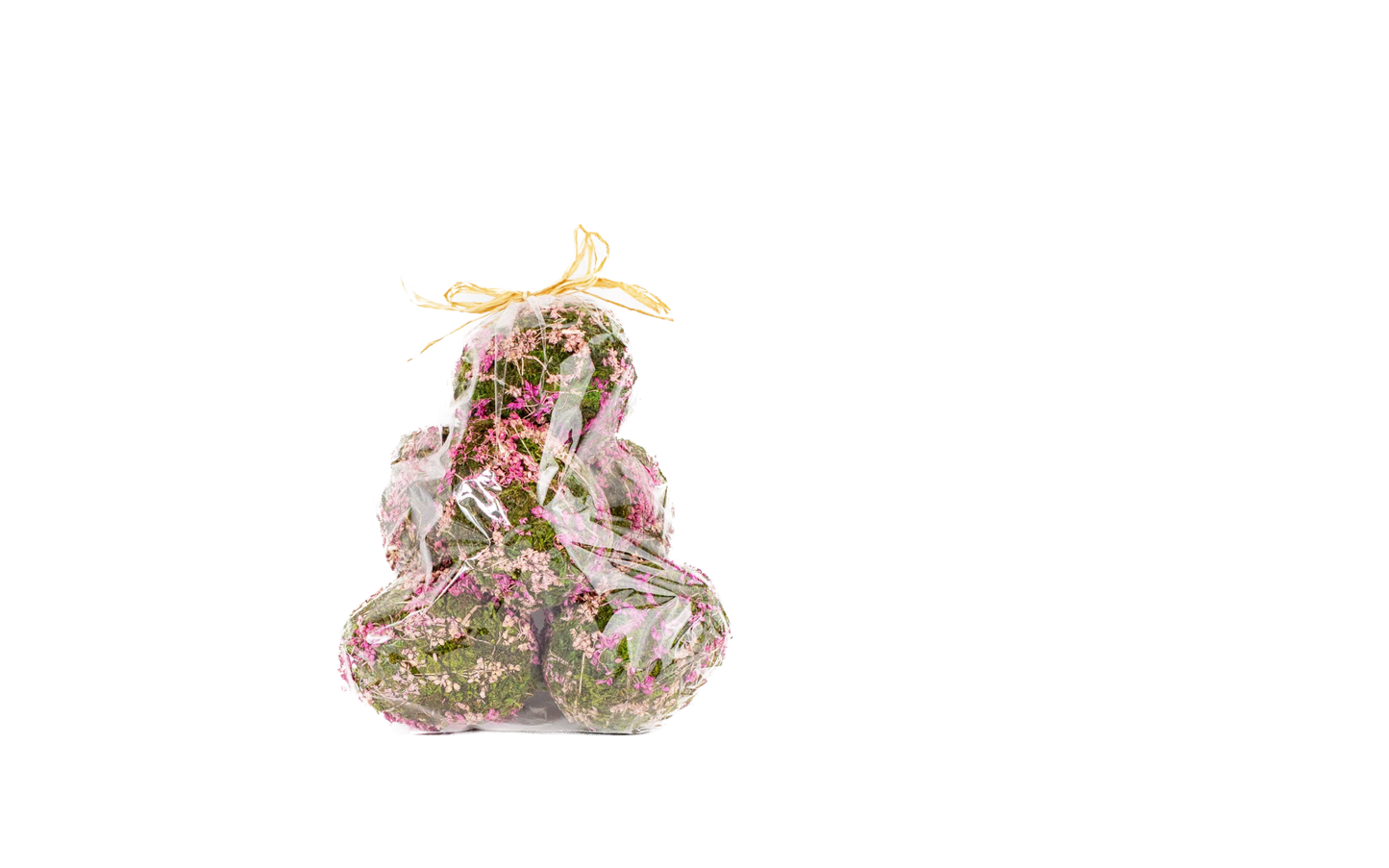Single Eva Moss Eggs   Green/Pink   3x4.5