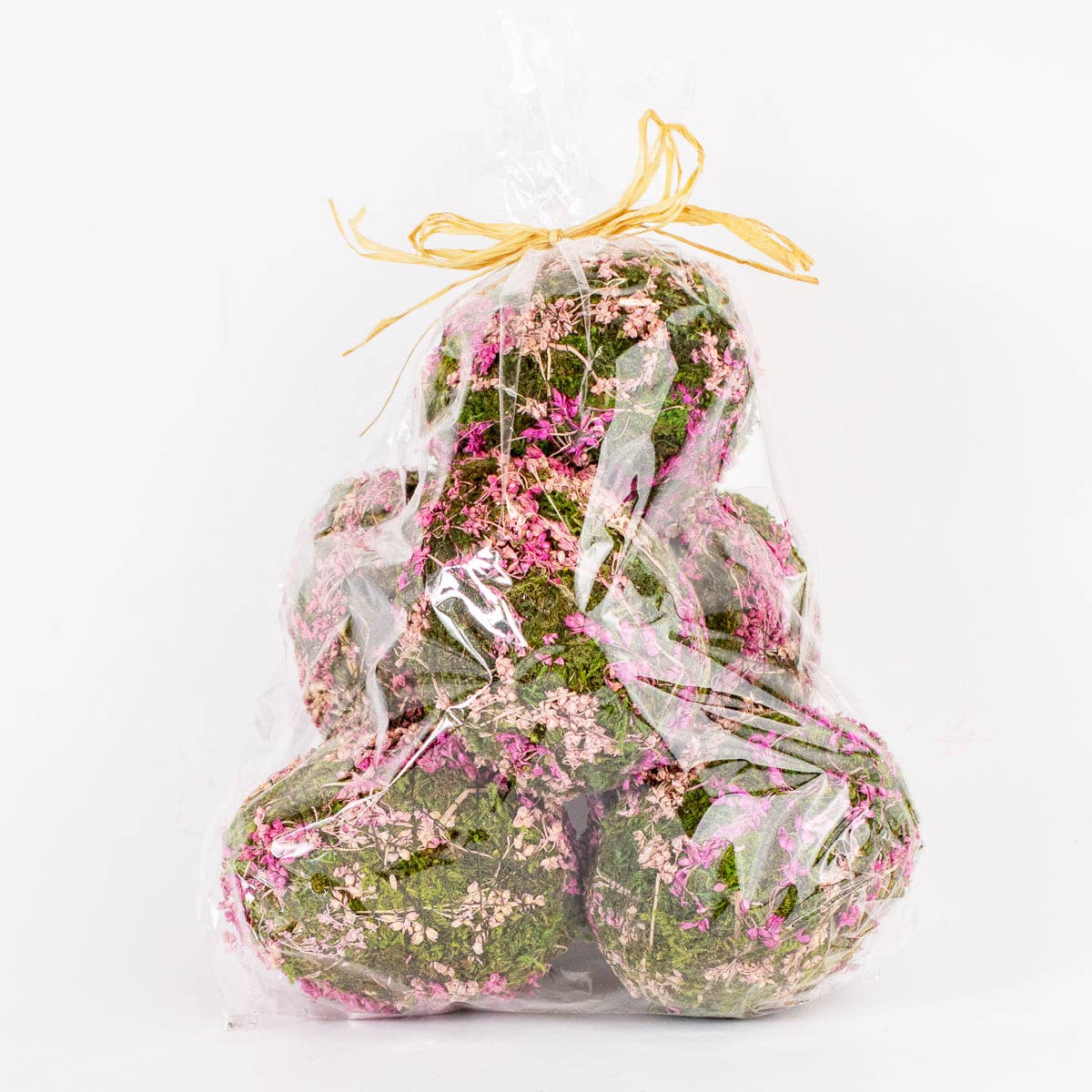 Bag of Eva Moss Eggs   Green/Pink   3x4.5