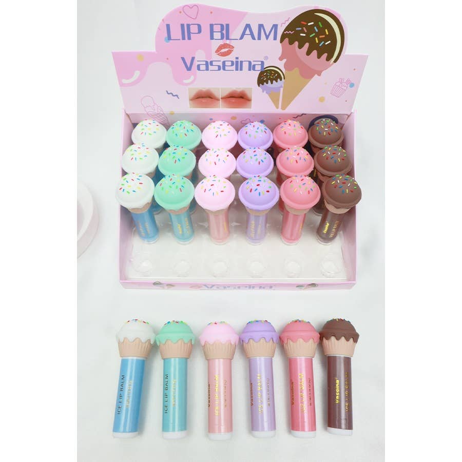 Ice Cream Lip Balm: MIX COLOR / ONE