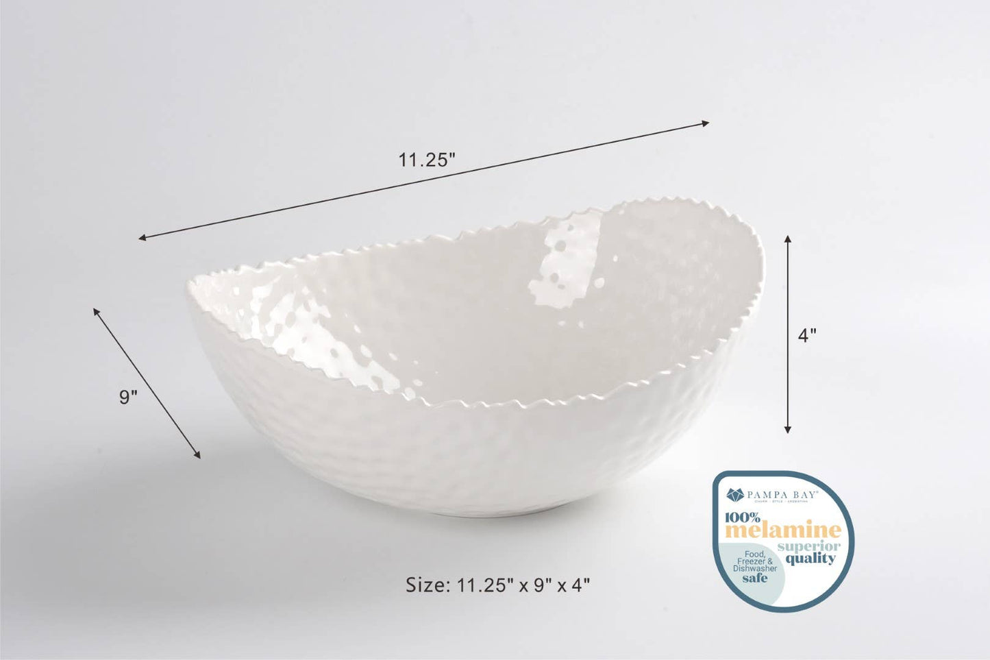 Large Oval Bowl in Melamine