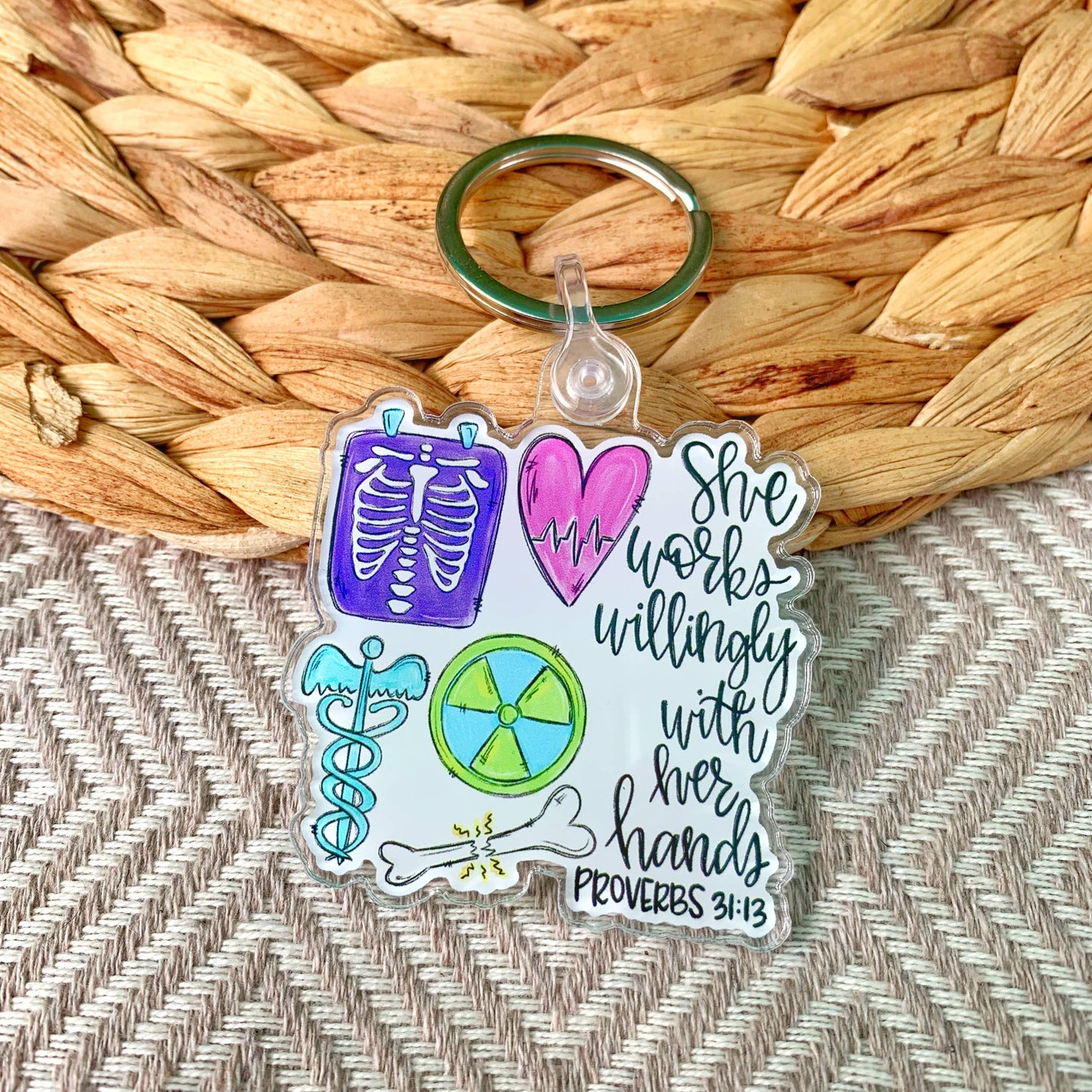 X-Ray Tech Acrylic Keychain