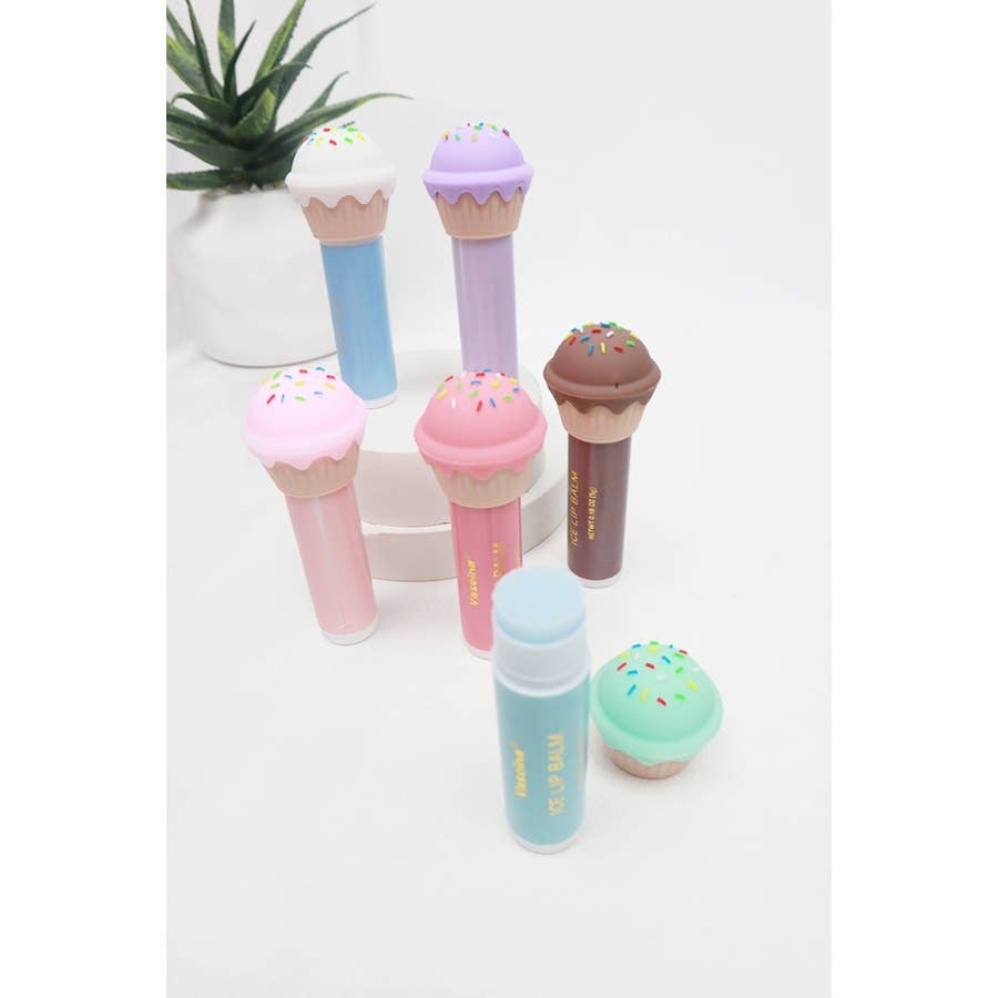 Ice Cream Lip Balm: MIX COLOR / ONE