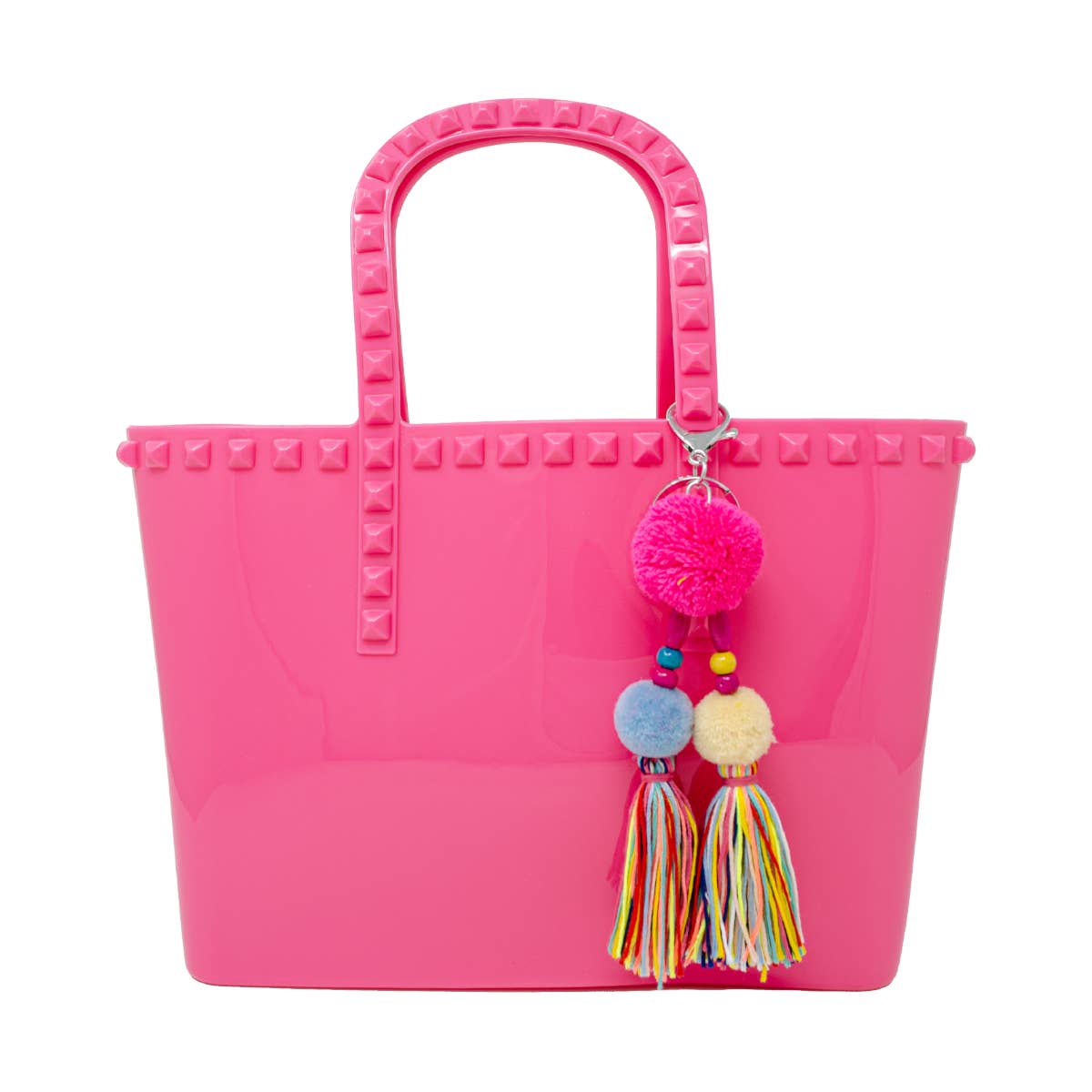 Jumbo Jelly Tote Bag: Hot Pink