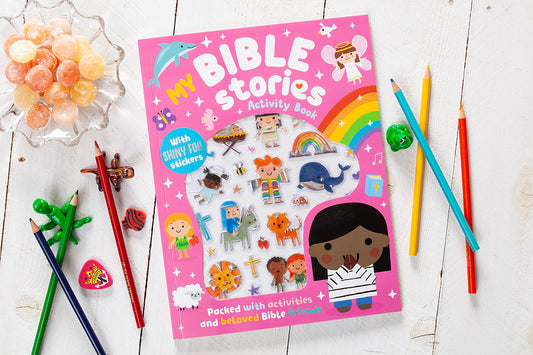 My Bible Stories Activity Book (Pink, Back-to-School Gifts)