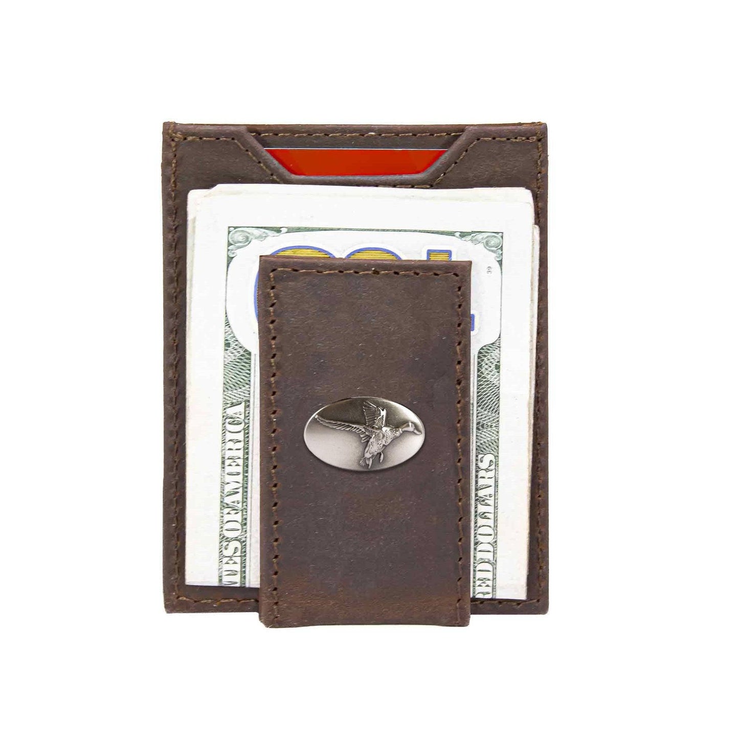 Mallard Magnetic Leather Slim Wallet
