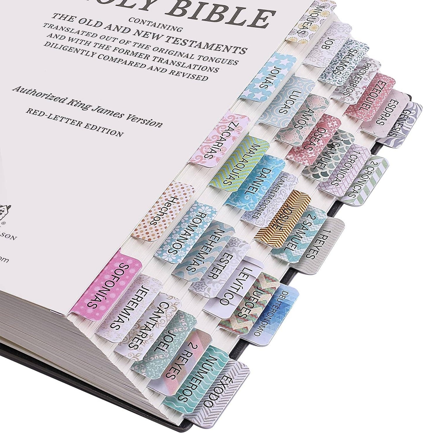 Spanish Bible Tabs Laminated 75 Pack