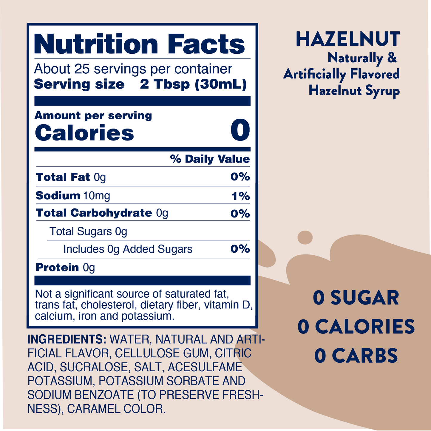 Sugar Free Hazelnut Syrup