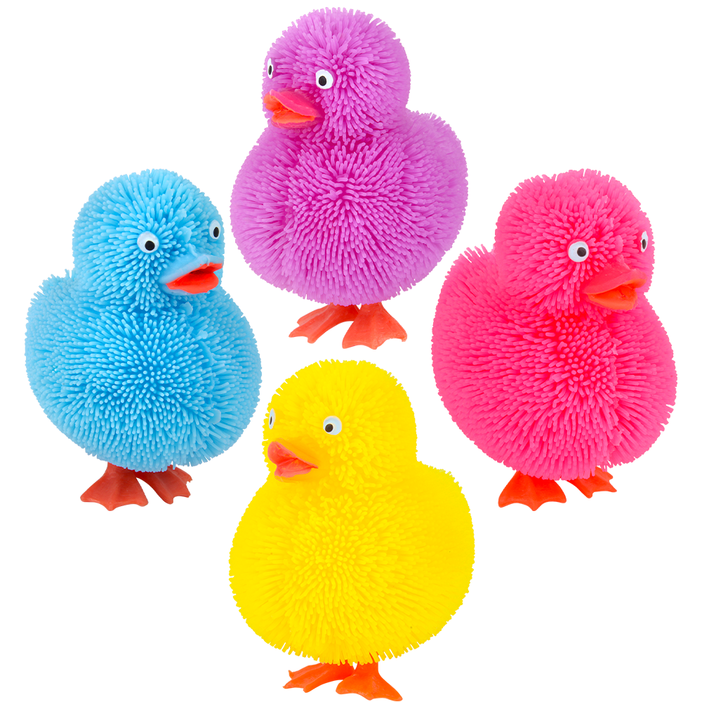 4" DUCKY PUFFER- ASSORTED COLORS