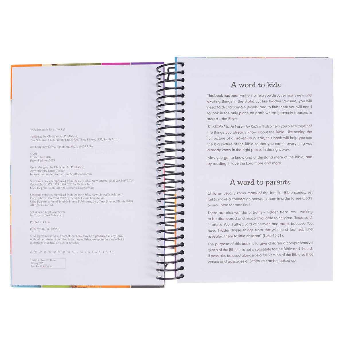 Kid Book The Bible Made Easy Wirebound