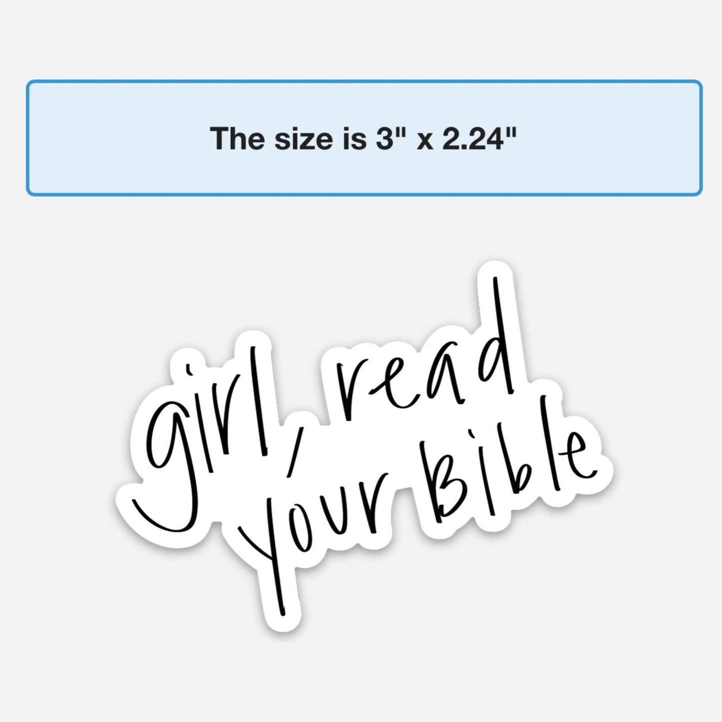 Girl Read Your Bible Magnet | Christian fridge magnets