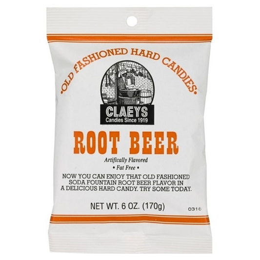 Claey's Old Fashioned Hard Candies - Root Beer - 12 Ct